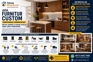 Jasa Furnitur Custom Profesional untuk Hunian dan Ruang Kerja yang Lebih Fungsional
