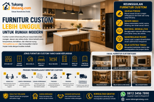 Keunggulan Furnitur Custom Dibandingkan Furnitur Siap Pakai untuk Rumah Modern