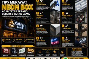 Tips Merawat Neon Box agar Tetap Terang, Bersih, dan Tahan Lama
