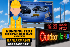 Jasa Pembuatan Running Text LED di Malang untuk Media Promosi Modern dan Efektif